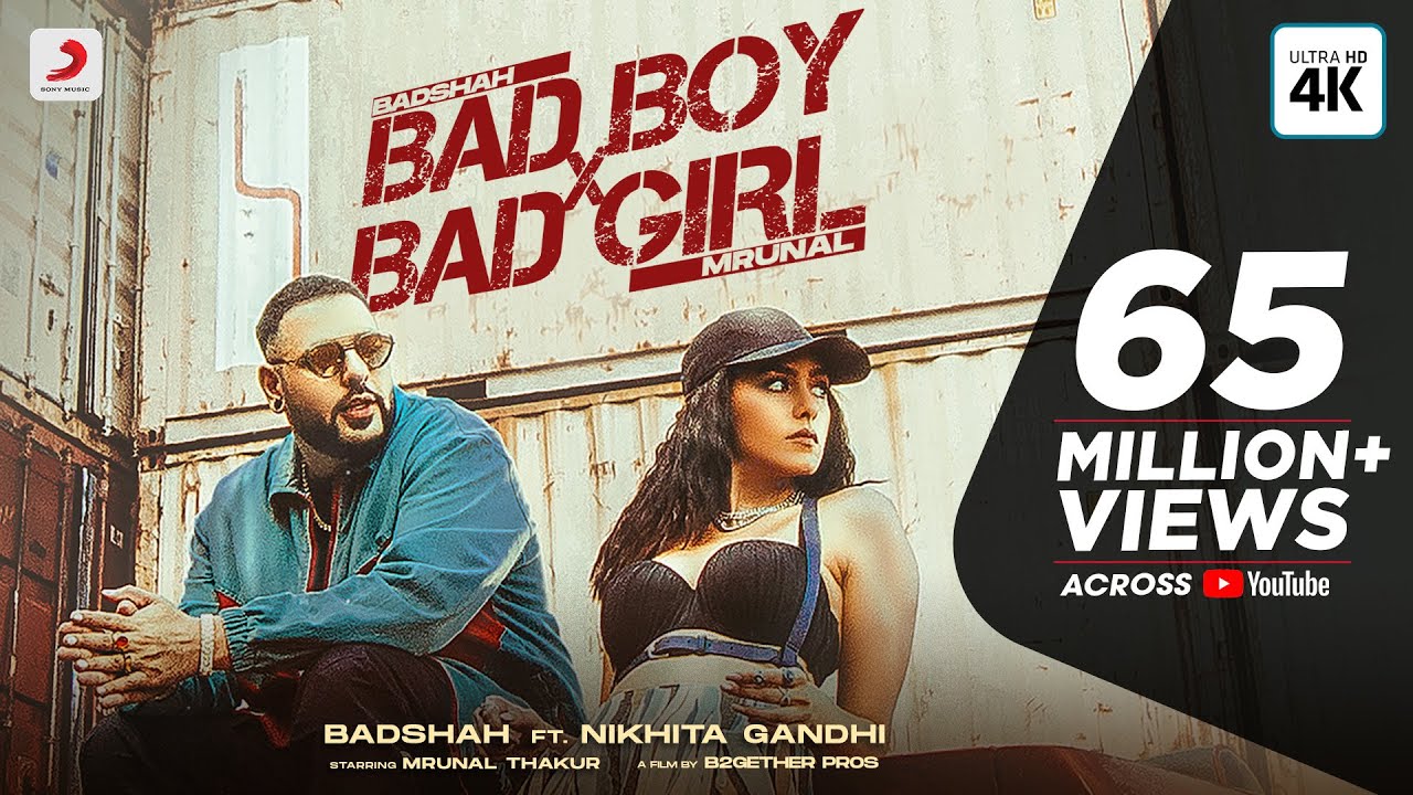 Badshah - Bad Boy X Bad Girl Mrunal Thakur Nikhita Gandhi Trending Song 2021